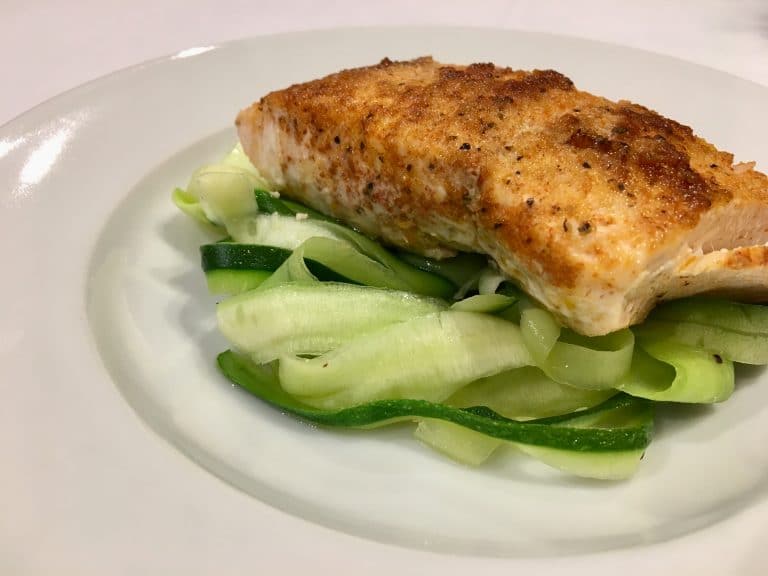 Recipe of the Week #14: Blackened Salmon with Garlic Zucchini Noodles