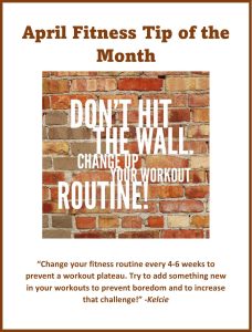 April Fitness Tip of the Month 2022
